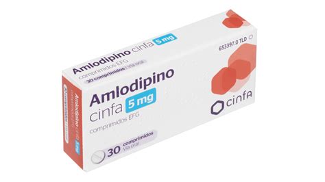 Amlodipino Cinfa Efg 5 Mg 30 Comprimidos Farmacéuticos