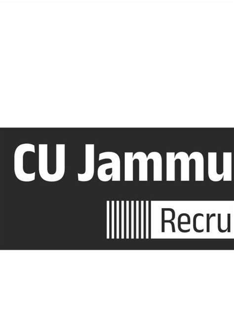 Cu Jammu Non Teaching Recruitment Notification Released Now For