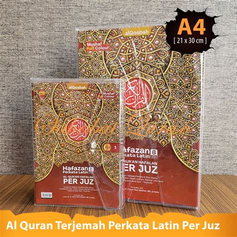 Jual Al Quran Hafazan Perkata Latin Blok Per Juz A Ukuran Besar