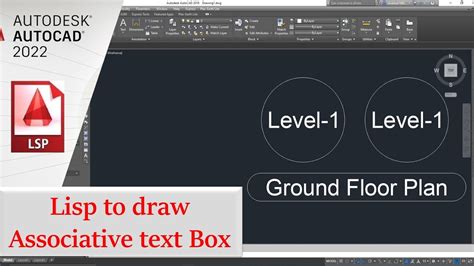 Lisp To Draw Associative Box Around Text In Autocad Youtube