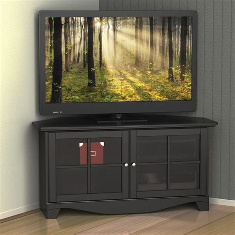 20 Inspirations Corner Tv Cabinets With Glass Doors