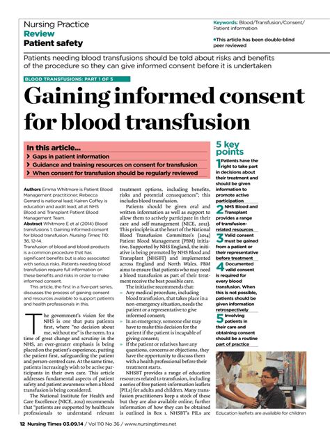 Fillable Online Keywords Blood Transfusion Consent Fax Email Print