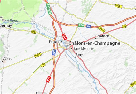 MICHELIN Châlons-en-Champagne map - ViaMichelin