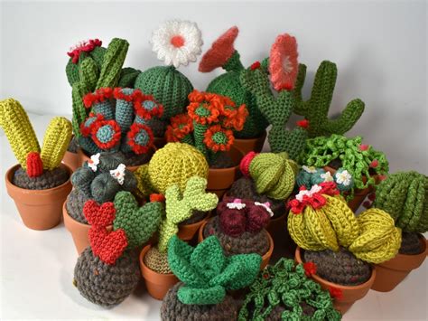 Mis Labores Coleccion De Cactus De Ganchillo