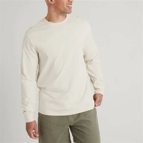 Plain Men White Full Sleeve Cotton T Shirts Round Neck At Rs 140 In Jaipur