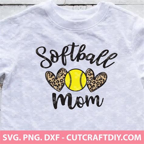 Clip Art Image Files Png Silhouette Dxf Leopard Softball Mom Svg