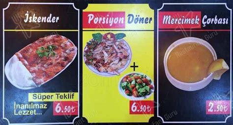 Menu At Meshur Bodrum Sebzeli D Ner Istanbul D Rtkuyu Cd No