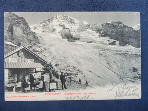 AK BEO JUNGFRAUBAHN EIGERGLETSCHER KIOSK MÖNCH 1906 Kaufen auf Ricardo