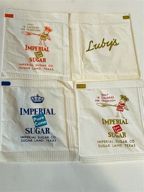 Imperial Sugar Packet Lot Ephemera 1960s Texas Lubys Etsy