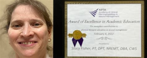 Dr Stacy Fisher Honored With Award Of Excellence In Academic Education