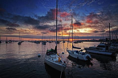 Sailboats Sunset