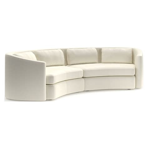 Nouveau 2-Piece Curved Sectional Sofa