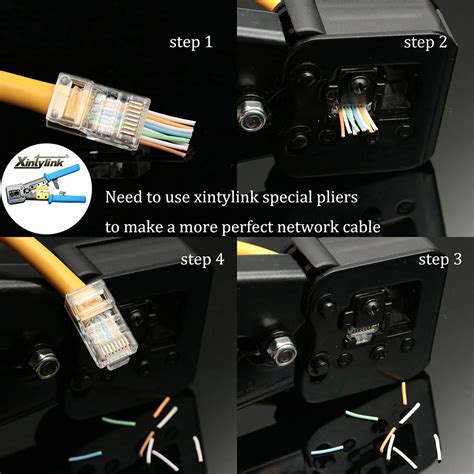 Xintylink Ez Rj Connector Ethernet Cable Plug Cat Cat E Rg Rj