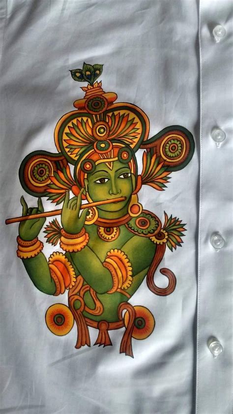 Pin By Pushpa Jena On Fabric Painting On Clothes Kerala Mural