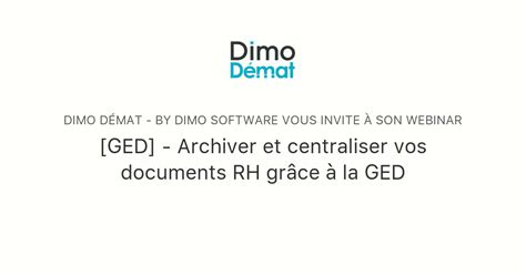 GED Archiver et centraliser vos documents RH grâce à la GED DIMO