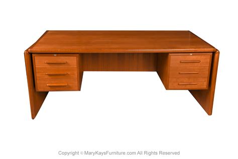 Mid Century Danish Teak Large Executive Desk Mary Kay S Furniture