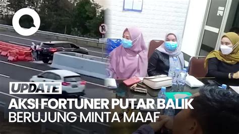 Permintaan Maaf Emak Emak Geser Barrier Tol Demi Putar Balik Fortuner