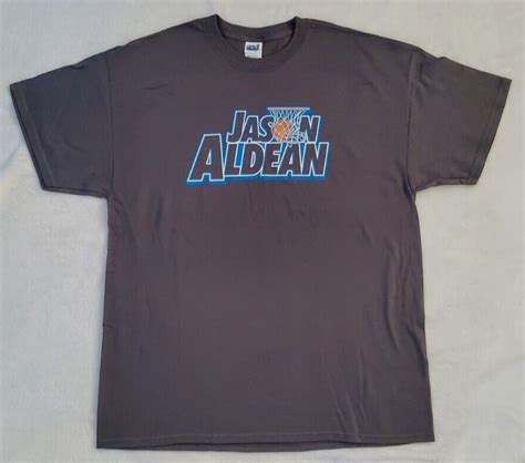 Original Jason Aldean T Shirt 4414 Dallas Texas New Old Stock Gray