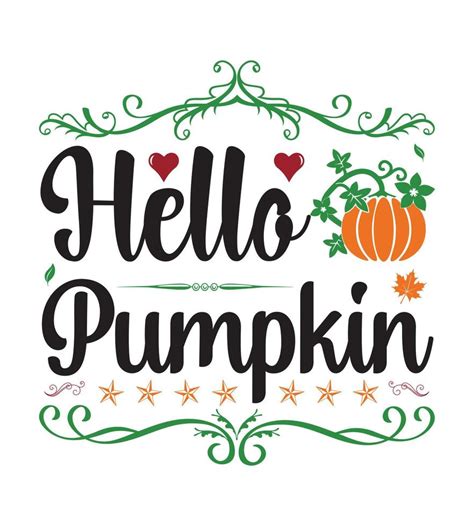 Pumpkin T Shirt Design With Vector And Elements Vector Art At