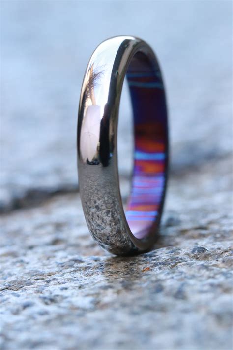 Zirconium/Titanium Damascus | Bands & Rings | JBlunt Designs – JBlunt ...