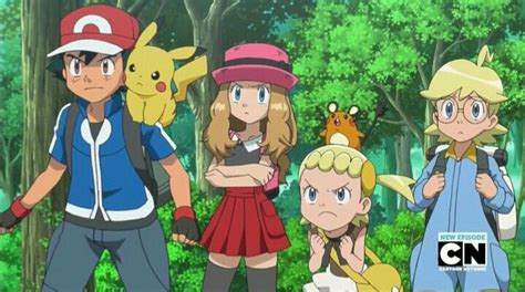 Ash Serena Clemont And Bonnie Pokemon Kalos Pokemon Funny Pokemon