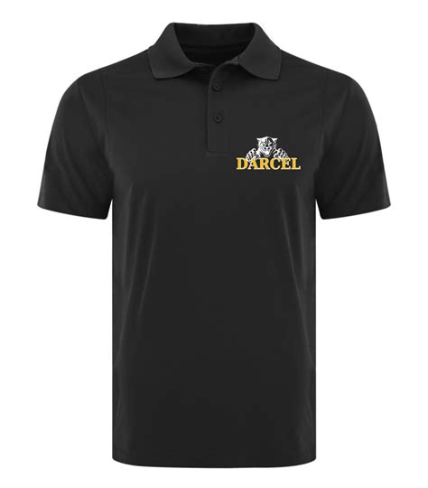 #5- Black Dryfit Golf Shirt-Printed – Darcel Avenue Senior Public School