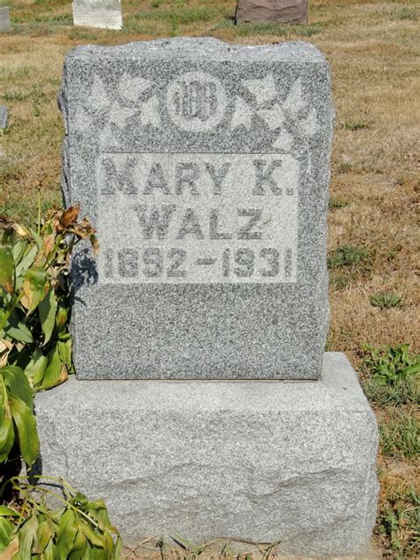 Mary K Walz 1892 1931 Mémorial Find a Grave