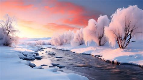 Beautiful snowy landscape by AlgorithmicCreative on DeviantArt