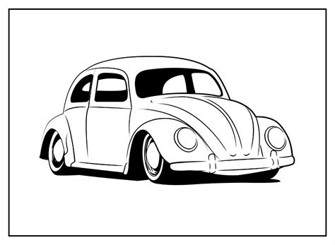 Fusca Carro Antigo Para Colorir E Imprimir Desenhos Para Colorir The