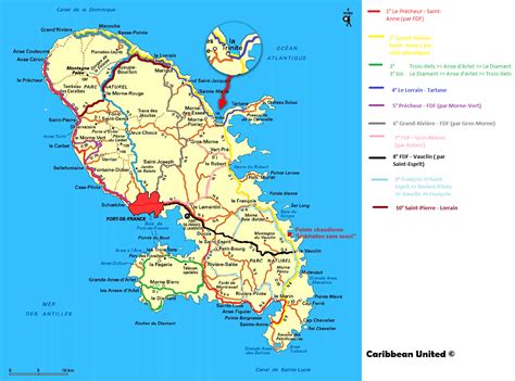 Carte G Ographique De La Martinique Archives Voyages Cartes