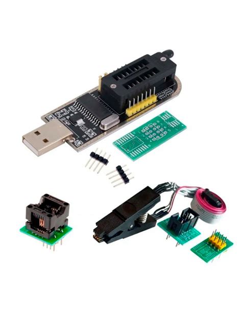 Combo Programador Usb Ch341a Pinza Cable Bios Eeprom