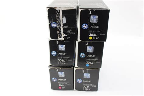 HP Laserjet Ink Cartridges, 6 Pieces | Property Room