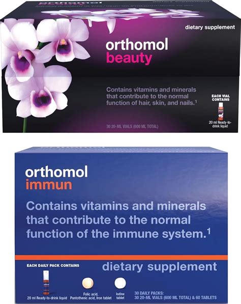 Amazon Orthomol Beauty Immun Vials Hair Skin And Nail Health