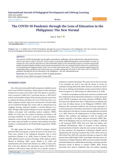 87 Background Of The Study About New Normal Education MyWeb