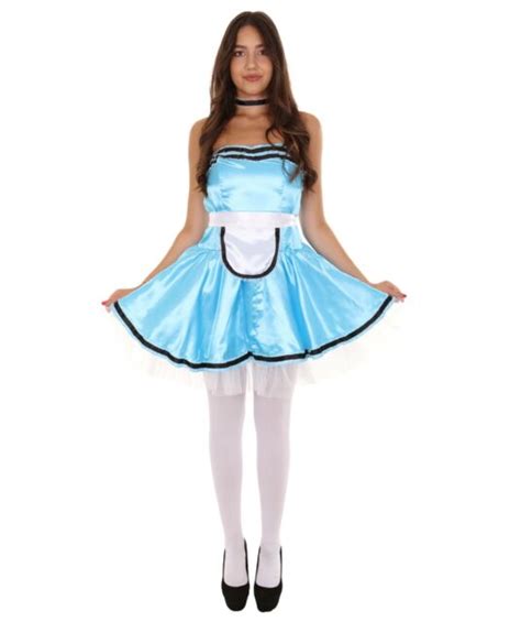 Womens French Maid Costume Uniform Costumes Lake Blue Hc 1392 Ebay