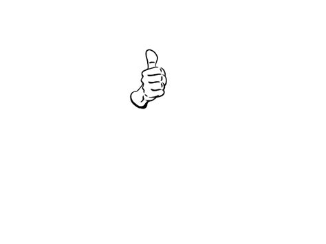 Thumbs Up Outline Clip Art at Clker.com - vector clip art online ...