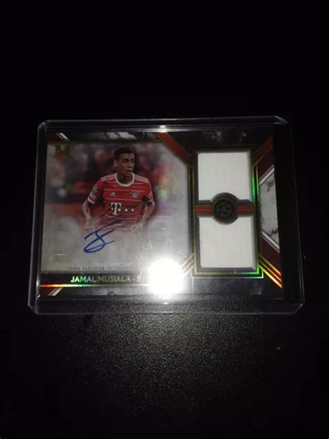 Jamal Musiala Topps Museum Ucl Autograph Patch Fc Bayern