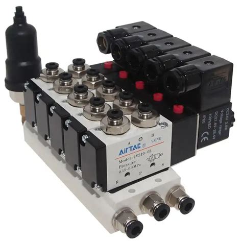 Válvula Solenoide Airtac auténtica 4V210 08 DC24V ensamblada en