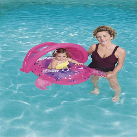 Bote Inflable Para Beb Con Techo Swim Safe Meses Bestway