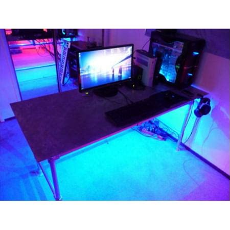 Computer Desk With Led Lights - 2 5 5m Gaming Computer Desk Led Lights ...