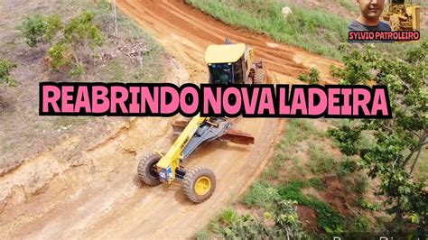 REABRINDO NOVA LADEIRA Motoniveladora XCMG Gr 1803 Grader Niveleuse