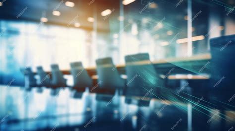 Premium Photo Blurred Office Interior Space Background