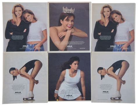 Lot Of Milk Print Ads Yamaguchi Aniston Kudrow Sabatini Etsy