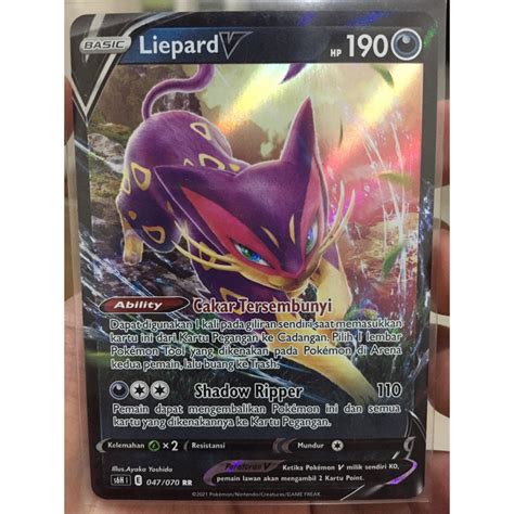 Jual KARTU POKEMON LIEPARD V RR INDONESIA HOLO Shopee Indonesia