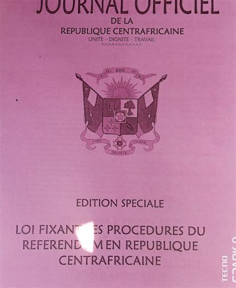 Le Pr Sident De La Rca Faustin Archange Touadera Promulgue La Loi Sur