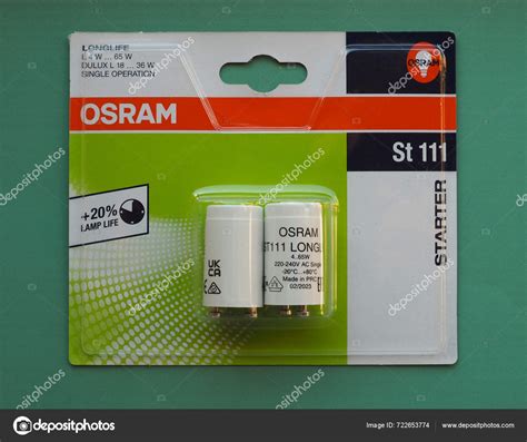 Muenchen Alemania Enero 2024 Osram Starter St111 Para Lámparas