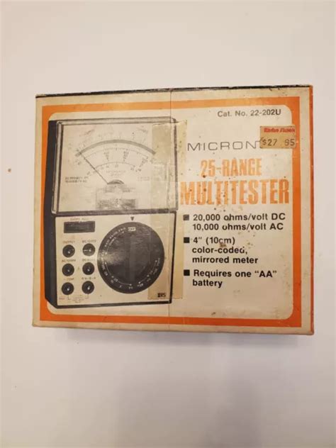 Mult Metro De Rango Anal Gico Radio Shack Micronta U Vintage