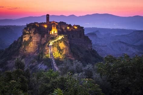 'Civita di Bagnoregio, Viterbo, Lazio, Central Italy, Europe. Sunrise ...