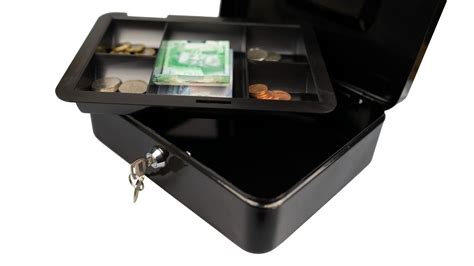 Hyfive Petty Cash Money Box Keys Change Tray Money Safe