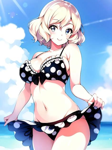 Premium Ai Image Bikini Styles Anime Girl Cartoon